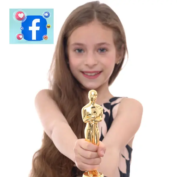 Child getting award on social media